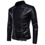 Fashion Casual Slim Men Leather Jacket