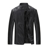 Casual Businessmen Leather Jacket