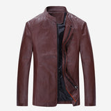 Casual Businessmen Leather Jacket