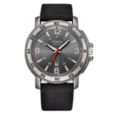 Sports Date Analog Quartz Leather Watch