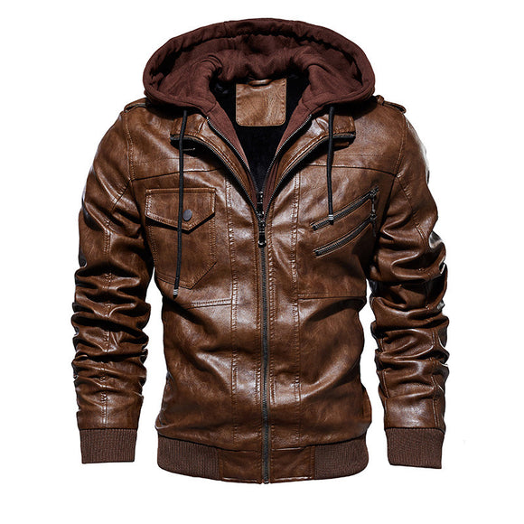 Vogue Men PU Leather Jacket